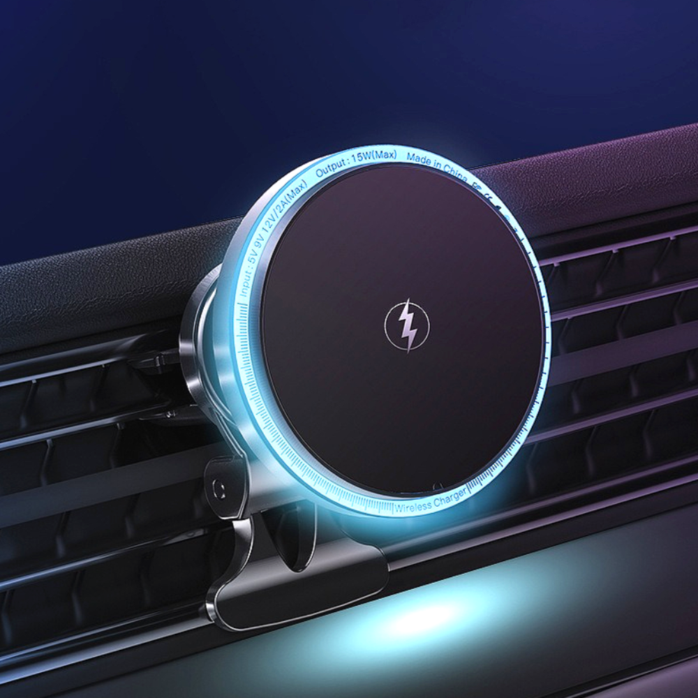 헤누스 SODIC 맥세이프 차량용 휴대폰 거치대 무선충전기 RGB