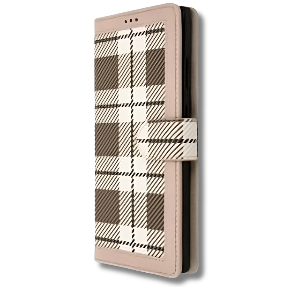 모클 체크 카드 지갑 케이스 베이지, 갤럭시노트20 울트라