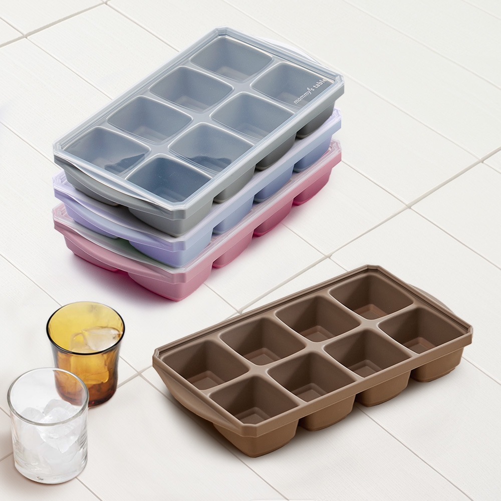 마미스테이블[얼음틀 8구] 최상급 식품등급 실리콘 얼음트레이 아이스큐브 제품 이미지