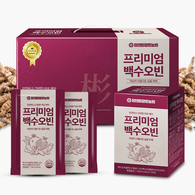 참앤들황토농원 프리미엄 백수오 빈 석류 진액 건강 즙 70ml 1박스 (총 30포) - 상세 이미지 3