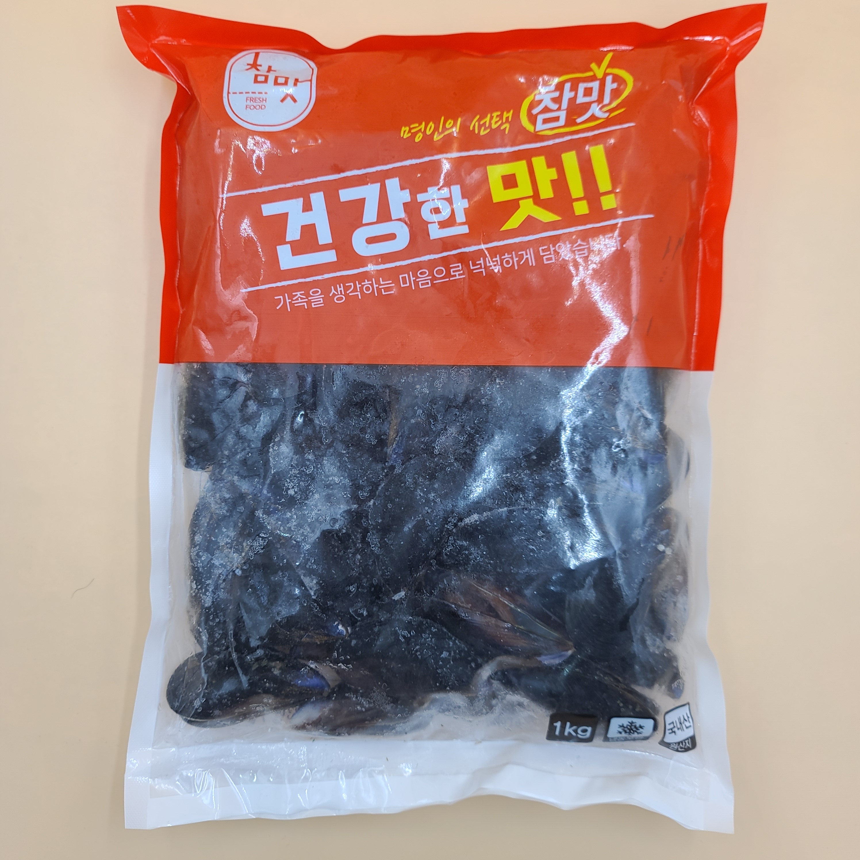 냉동 자숙 홍합 1kg 국내산 홍합탕 칼국수 요리 지중해 담치 피홍합