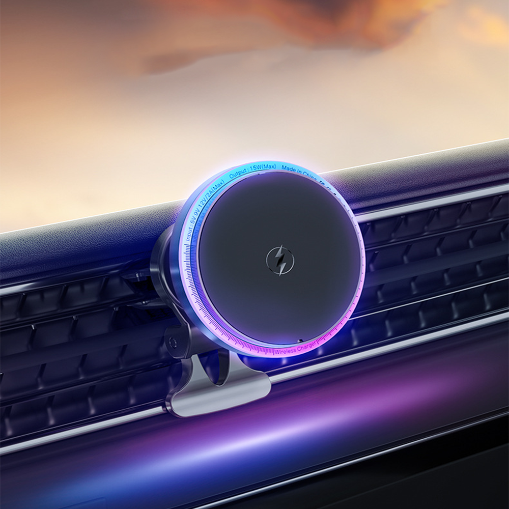 헤누스 SODIC 맥세이프 차량용 휴대폰 거치대 무선충전기 RGB