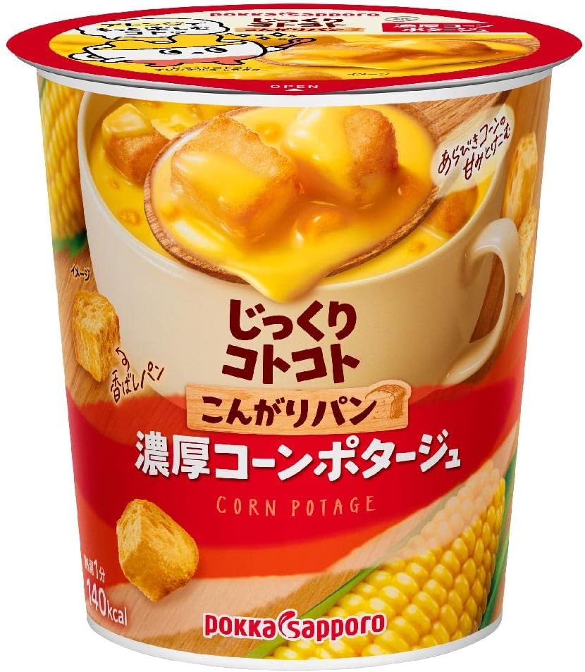 【해외】 짓쿠리 코토코토 농후 콘 포타쥬 31g 6개세트