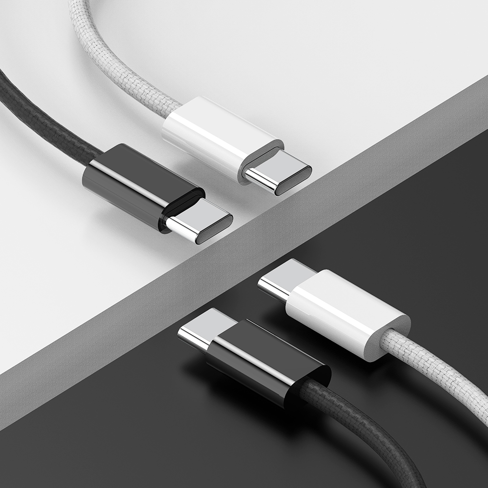 1+1 비트 240W C타입 to C USB PD 고속 충전 패브릭 케이블 - 상세 이미지 4