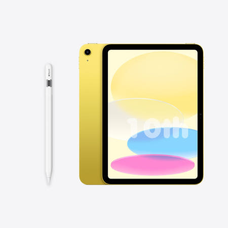당일출고 Apple 정품 아이패드10세대 10.9 WIFI 64GB 옐로우 MPQ23KH/A +N펜슬C타입/SD