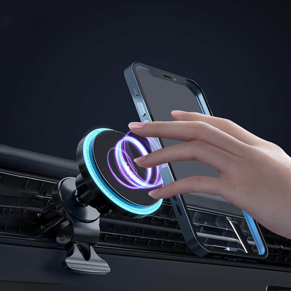 헤누스 SODIC 맥세이프 차량용 휴대폰 거치대 무선충전기 RGB