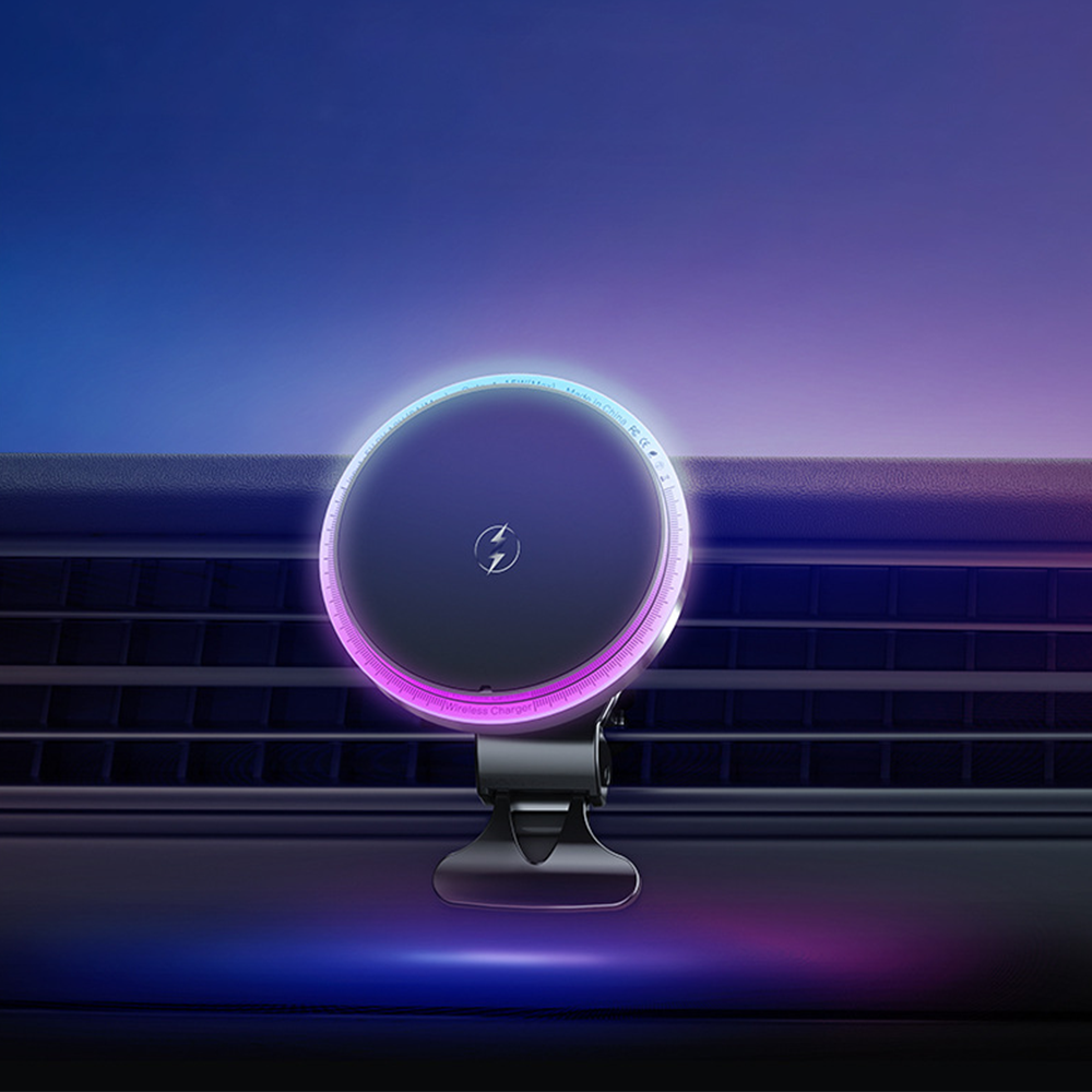 헤누스 SODIC 맥세이프 차량용 휴대폰 거치대 무선충전기 RGB