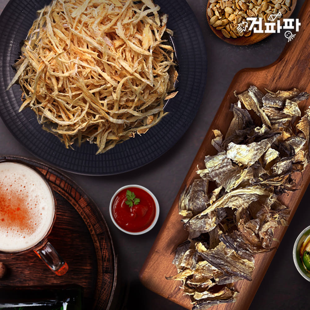 청양마요 소스와 먹태