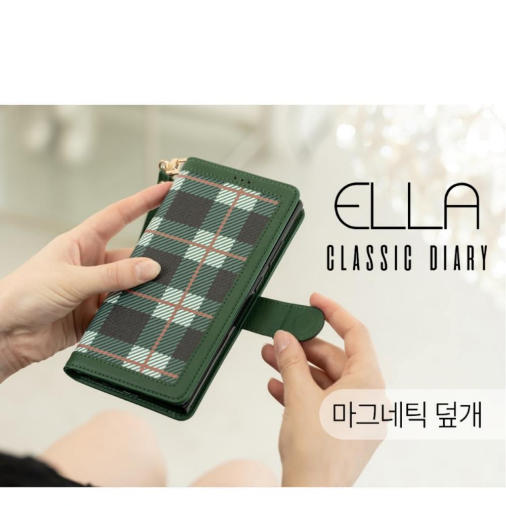 모클 체크 카드 지갑 케이스 베이지, 갤럭시S24 플러스 - 상세 이미지 4