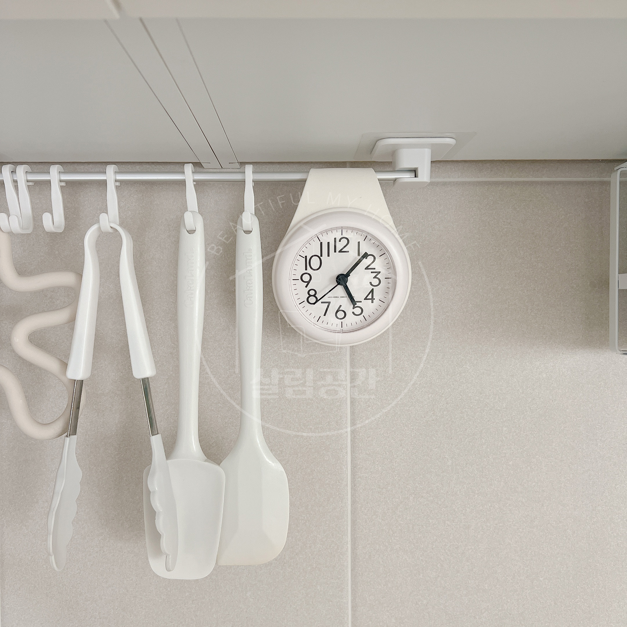 주방 시계 욕실 화장실 무소음 바쓰 10cm