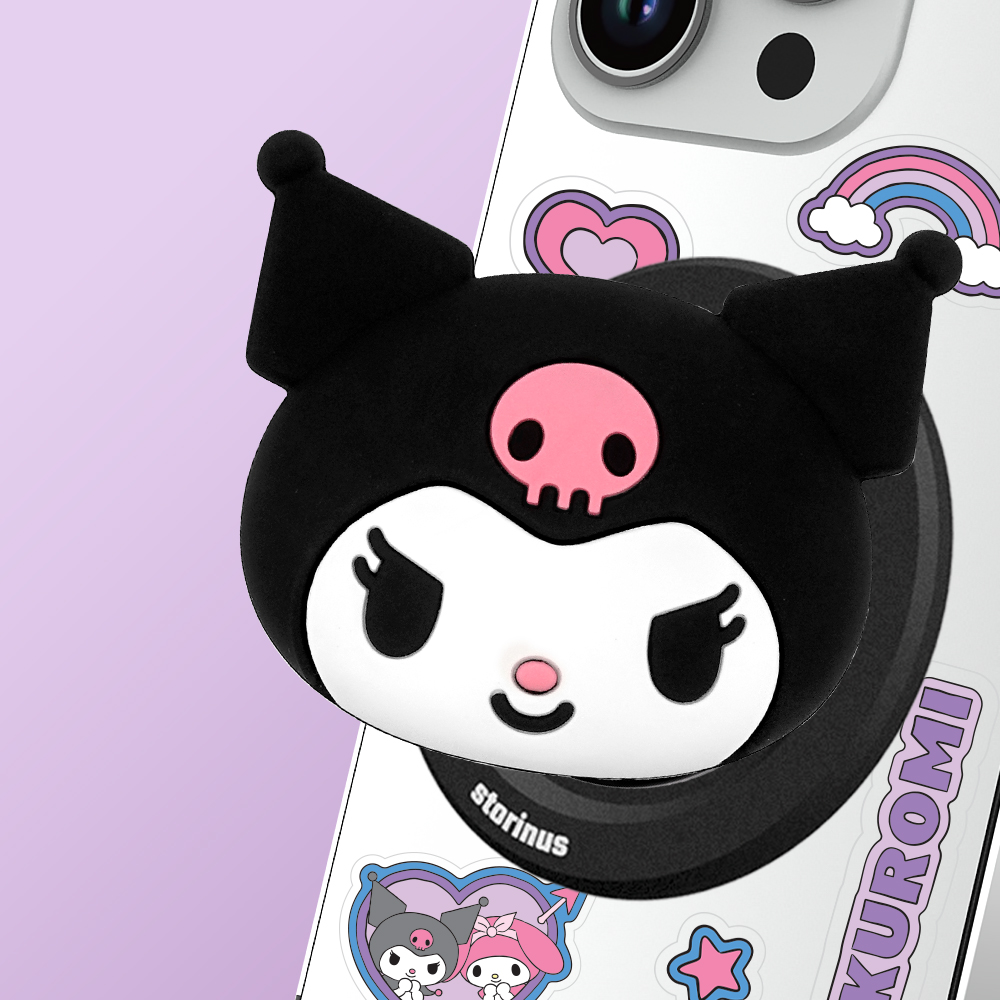 산리오 맥세이프 그립톡 자석 탈부착 거치대 스마트톡 쿠로미 플러스 꾸미기스티커