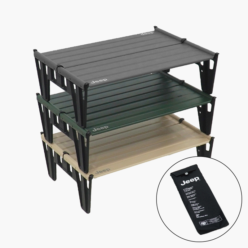 지프 경량 클립 테이블 백패킹 접이식 알루미늄 미니 테이블