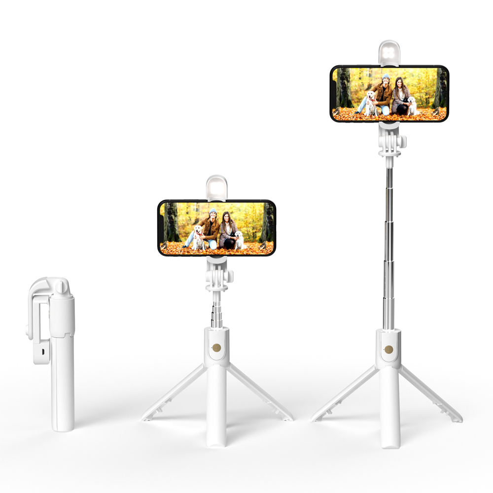 이어맥 화이트플래닛 LED 라이트 블루투스 삼각대 셀카봉 이미지 7