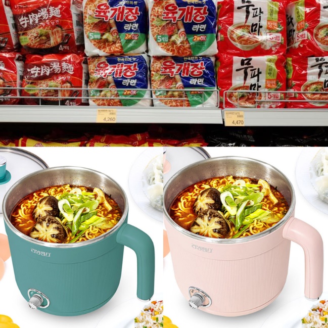 라면조리기 전기라면기 라면끓이는냄비 휴대용라면포트