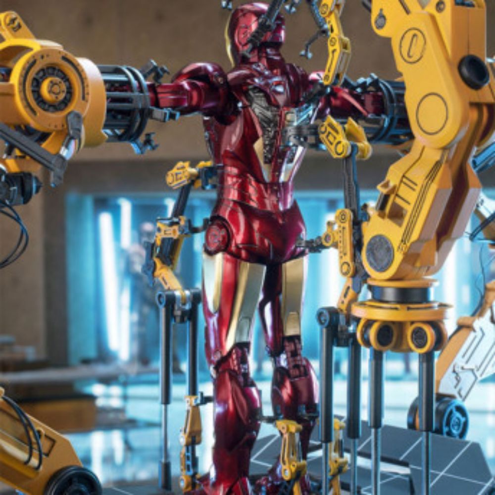 ZD TOYS 아이언맨 MK4 슈트업 겐트리 1/10 액션 피규어 - 상세 이미지 3