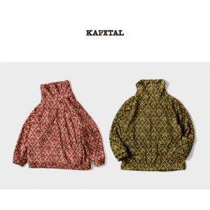 캐피탈 KAPITAL 요세미티 아라베스크 무늬 양털 BIG 하이넥 스웨트... 착용 후기 | 사이즈/핏 총정리 - 상품 이미지 1
