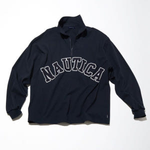 노티카 아치 로고 Arch Logo 하프짚 맨투맨 NAUTICA 4색 착용 후기 | 사이즈/핏 총정리 - 상품 이미지 4