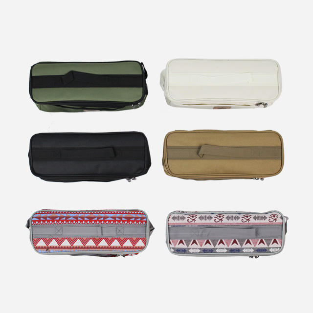 KOOLMAN 쿨맨 캠핑 키친툴 가방 조리도구 소품 수납 골든브라운