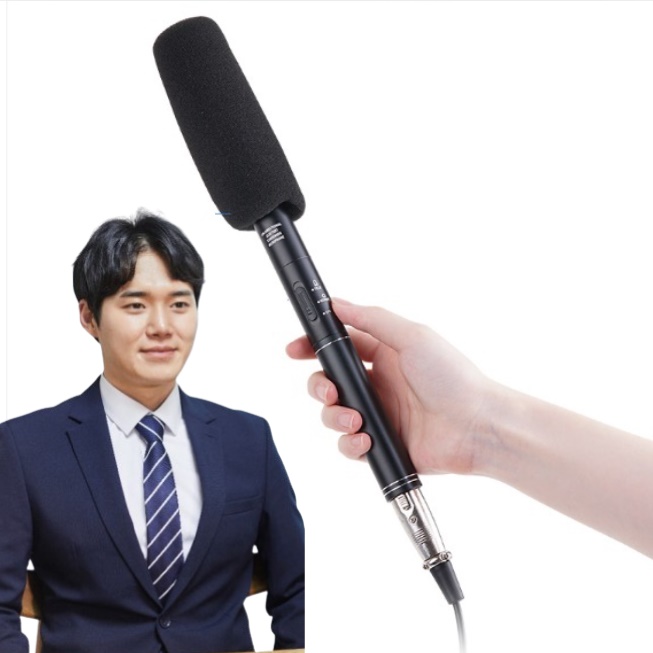 야외용 인터뷰 마이크 야외방송 리포터 마이크 유튜브 방송용 마이크