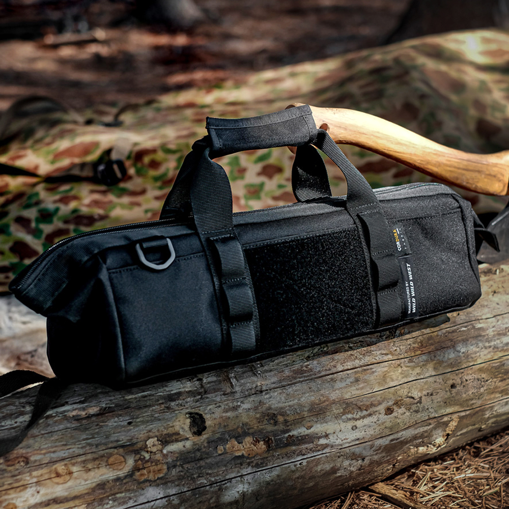 와일드와일드웨스트 캠핑 팩 가방 툴 백 단조팩 장비 공구 수납 파우치 젯블랙