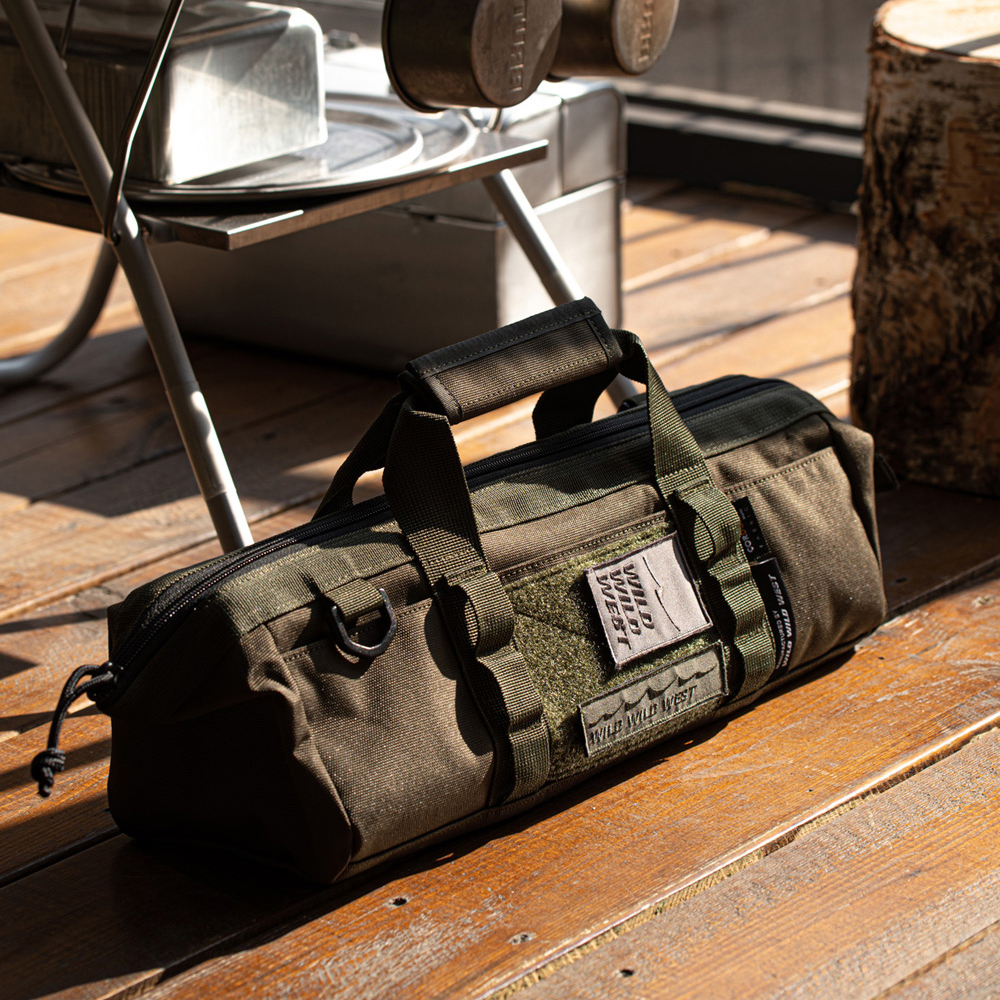 와일드와일드웨스트 캠핑 팩 가방 툴 백 단조팩 장비 공구 수납 파우치 젯블랙
