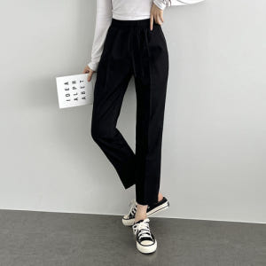 [140cm~/S~3XL/9부&10부] 남녀공용 교복바지 허리 통밴딩 고... 착용 후기 | 사이즈/핏 총정리 - 상품 이미지 1