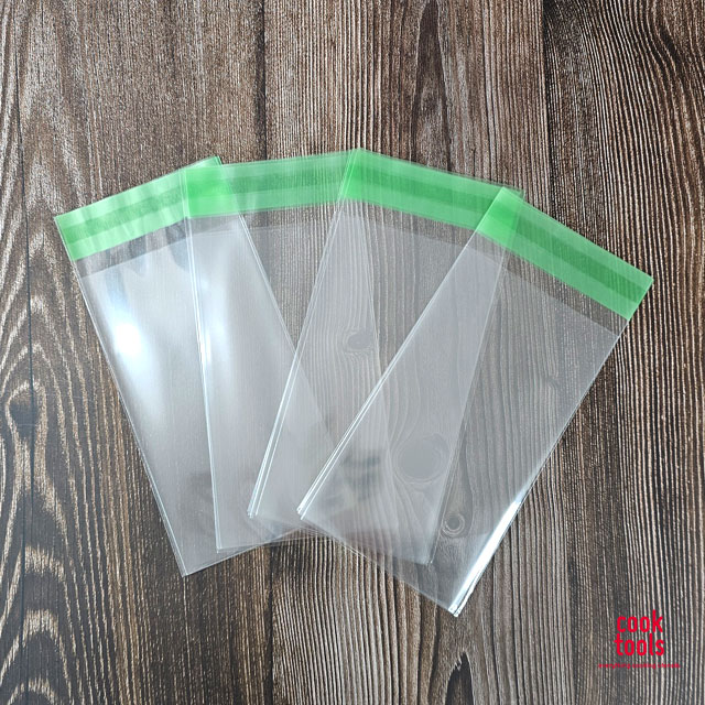 쿠키 포장 봉투 OPP 접착식 비닐 4호 (10cmx18cm) 50매 - 메인 이미지