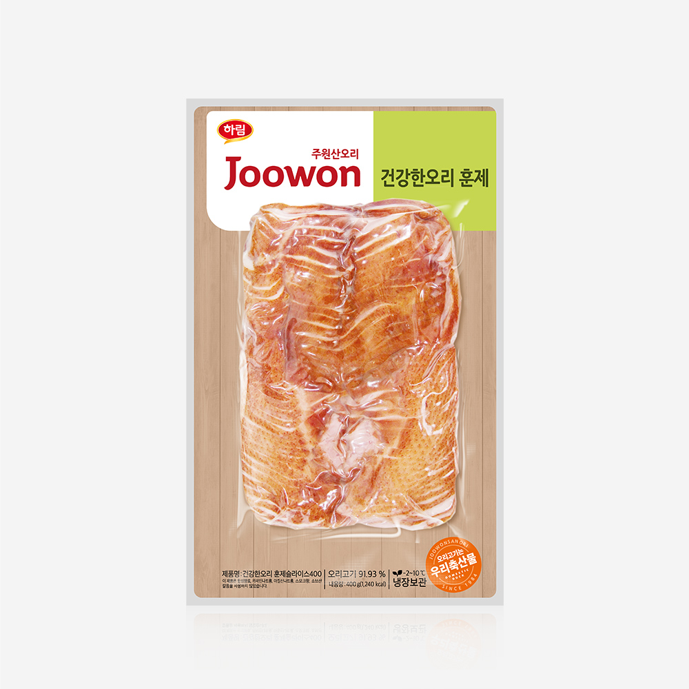 하림 주원산오리 건강한 오리 훈제 슬라이스 400g 무항생제 오리고기 국산100%