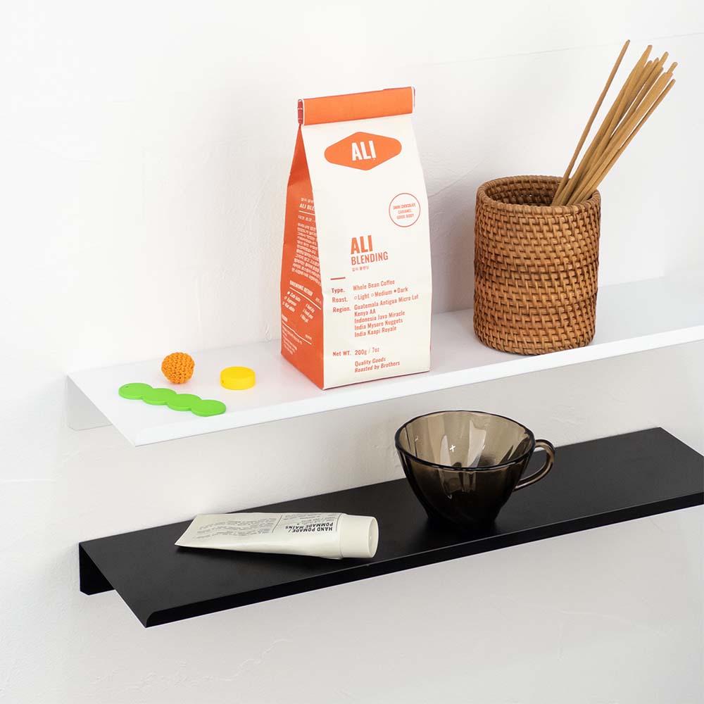 철제벽선반 세탁실 벽선반 베란다 인테리어 자석 기본형 30cm