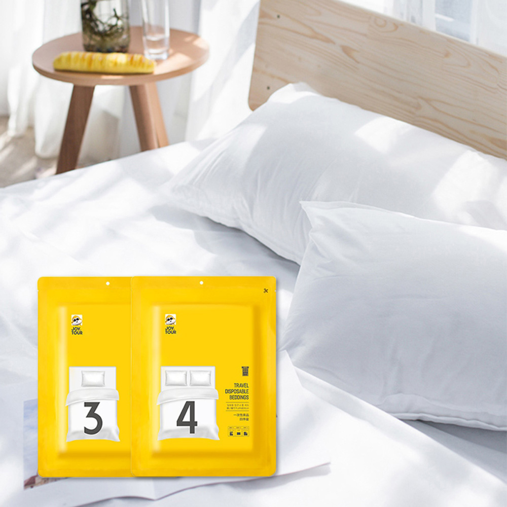 일회용 침구커버세트 싱글 더블 베개 침대 이불 시트