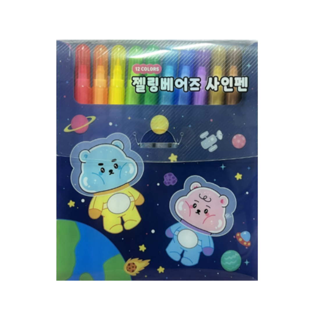 젤링베어즈 12색 사인펜 싸인펜 - 상품 이미지