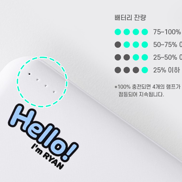 춘식이 보조배터리 고속 휴대용 충전기 대용량 20000 카카오 굿즈 - 상세 이미지 2