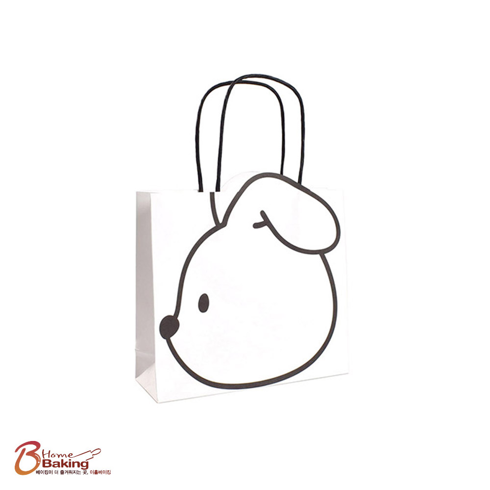 일러스트토끼종이쇼핑백 초미니 미니 택1 포장 쇼핑백 선물 종이가방 기프트 다용도 어린이집 - 상세 이미지 2