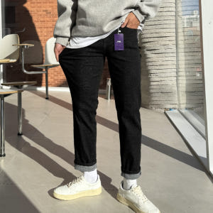 남자 로페 사계절&융기모 일자 슬림핏 인밴딩 데님 빅사이즈 착용 후기 | 사이즈/핏 총정리 - 상품 이미지 2