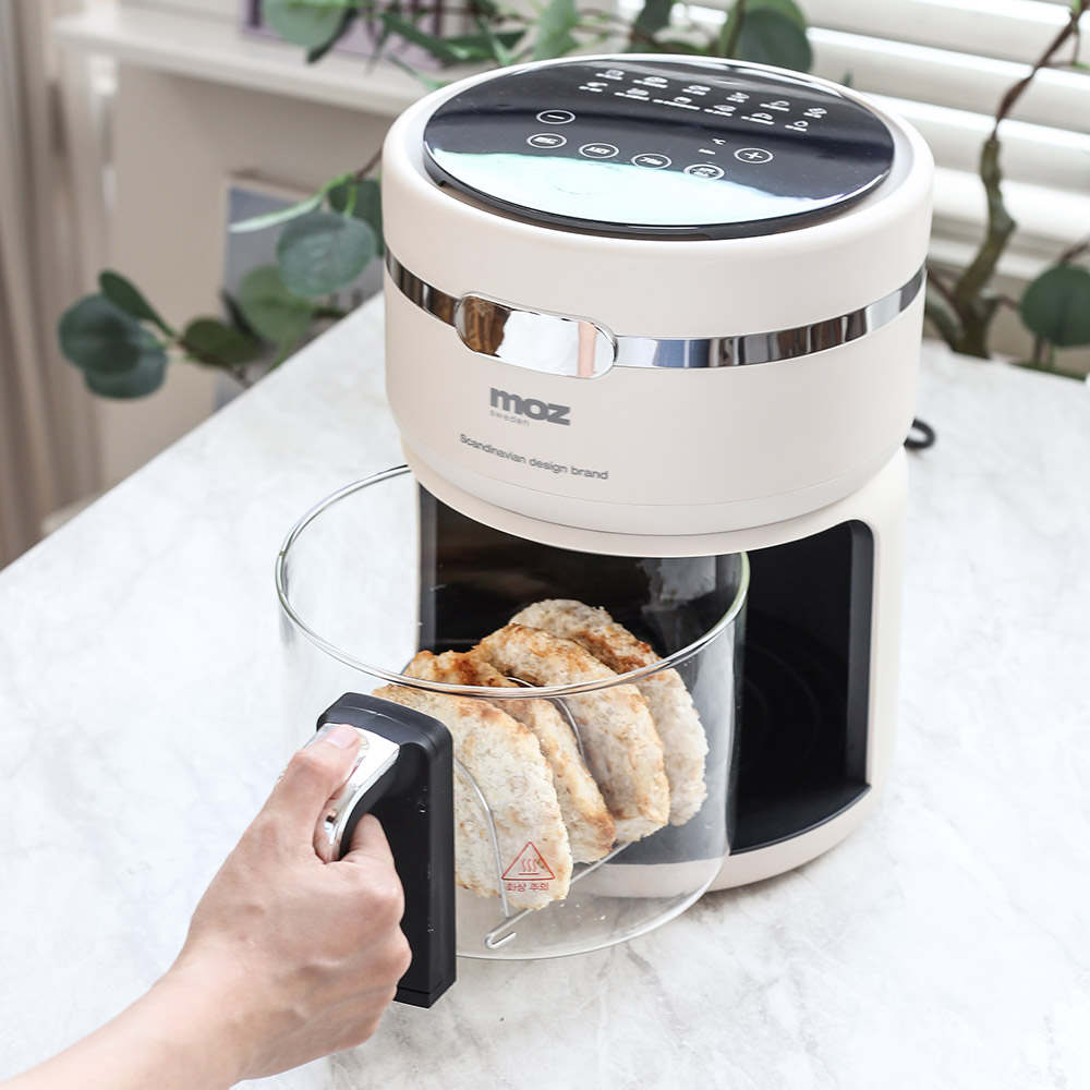 [N배송] 모즈스웨덴 글라스 유리 에어프라이어 DMA-3000H