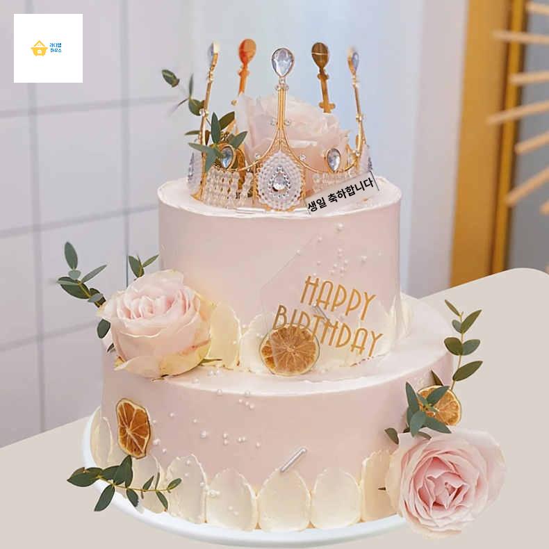 브라이덜 케이크 모형케이크 단 생일 샤워 촬영 소품 - 상세 이미지 2