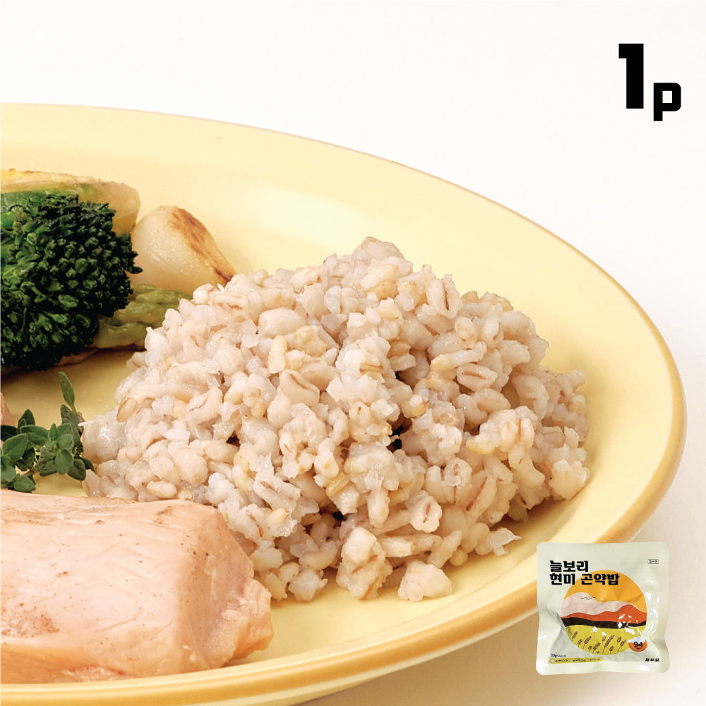 채우닭 94kcal 늘보리 현미 곤약밥 곤약 즉석밥 110g 1팩