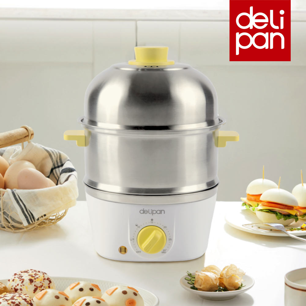 델리팬 올스텐 2단 계란찜기 멀티 쿠커 DEL-C22 (리뉴얼) 호빵 고구마 옥수수