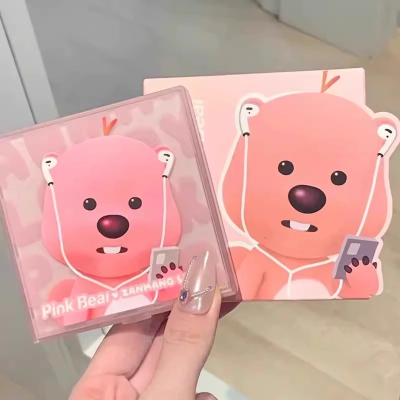 무펄 하이라이터 쉐딩 블러셔 팔레트 핑크베어 잔망 루피 콜라보 - 상세 이미지 3