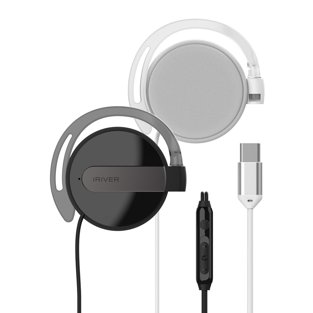 아이리버 이어폰 IEH-10C 유선 C타입 클립형이어폰 귀걸이헤드폰 게이밍 러닝 운동 제품 이미지