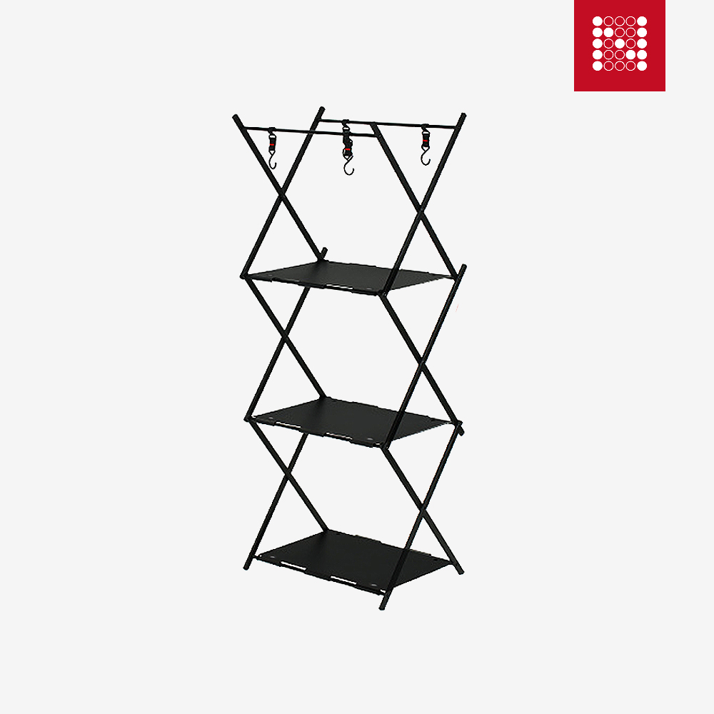 노마드 옵티모 쉘프 폴드 3단 캠핑 차박 간편설치 접이식 3단선반