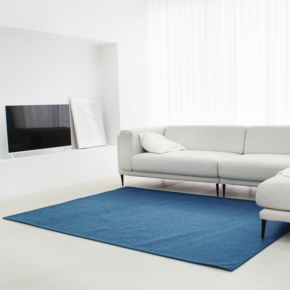 사이잘룩 자카드 러그 카페트 150x200 대형 단모 헤링본 사계절 먼지없는 거실 러그