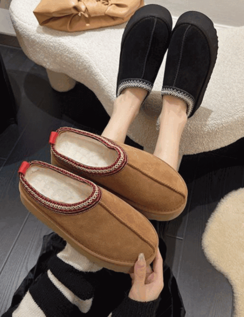 [260mm까지]털안감 타즈 겨울 어그 플랫폼 슬리퍼
