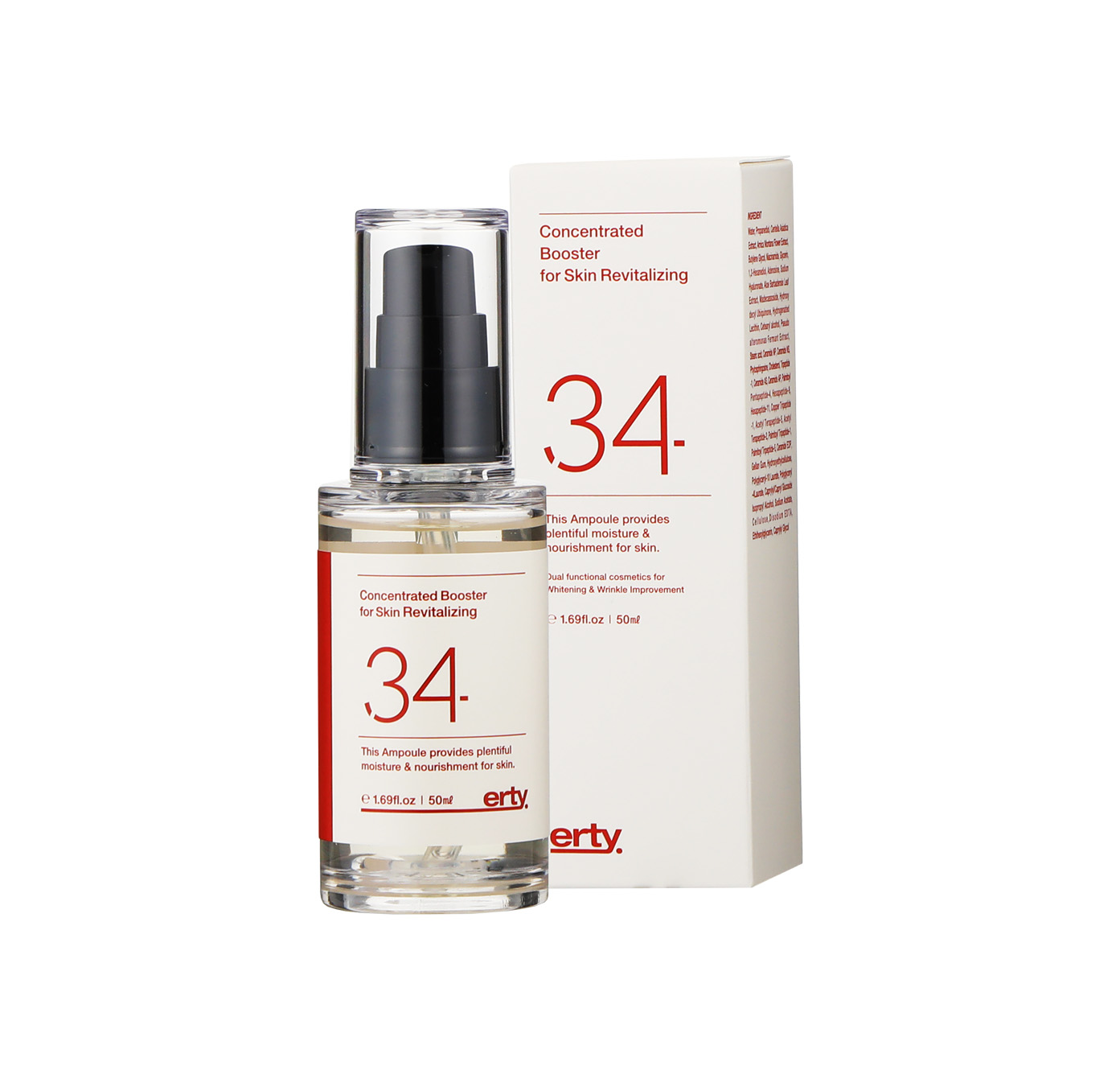 에르띠 34 리바이탈라이징 아데노신 시카세럼 이데베논 펩타이드 피부과 앰플 50ml 이미지 3