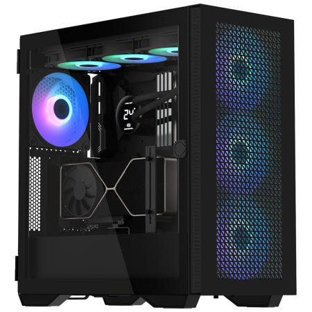 3RSYS R640 Quiet 컴퓨터 PC 케이스 (블랙)