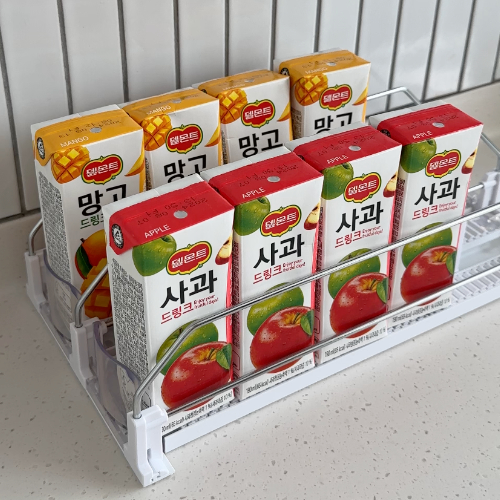 편의점 캔 디스펜서 음료수 냉장고 정리대 자동트레이 60초인테리어 - 상세 이미지 2