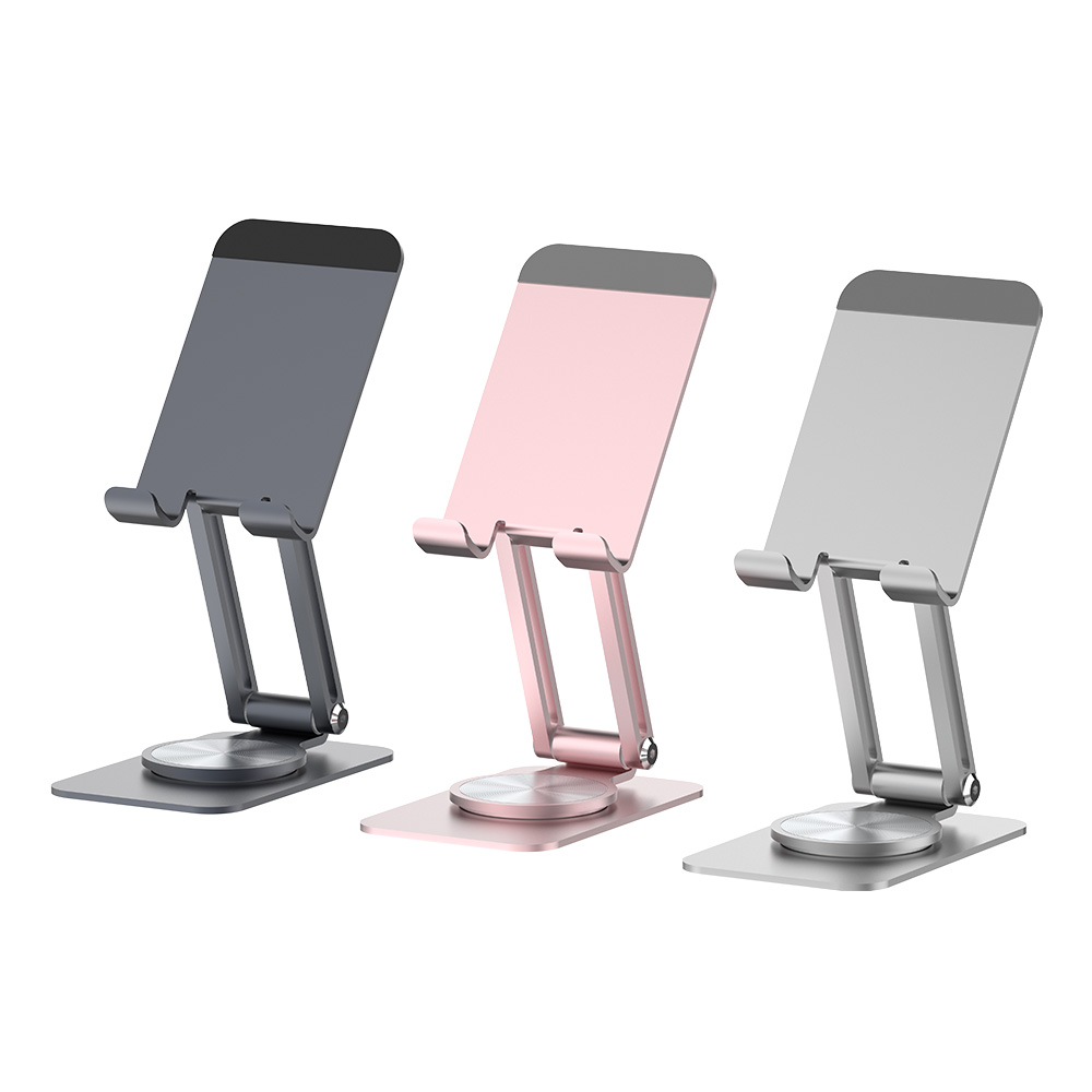 웰 솔리드 360도 회전 접이식 각도조절 휴대폰 거치대 탁상용 스탠드 ES10XS