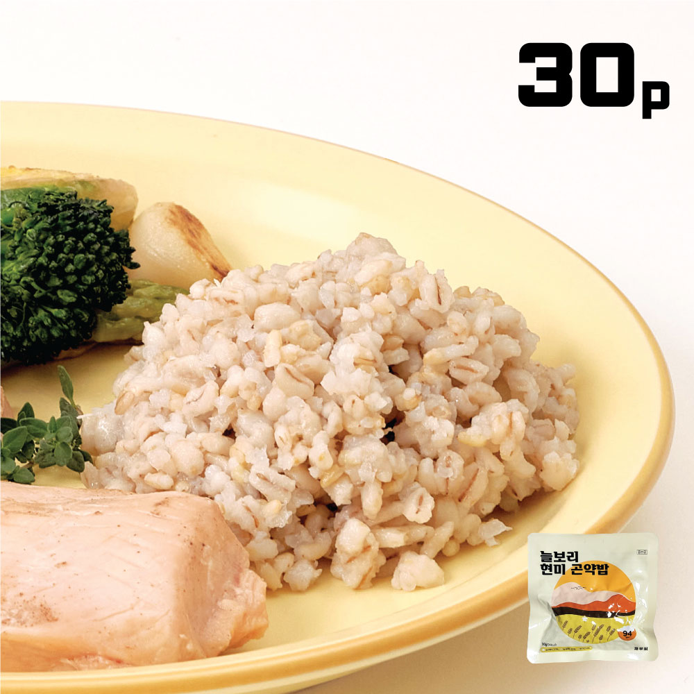 94kcal 채우닭 곤약 즉석밥 늘보리 현미 곤약밥 110g 30팩