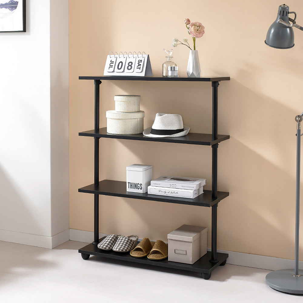 EASYON 이지온 국민튼튼 원목 인테리어 선반 수납장 WESW 다용도 800x300x1000mm, 4단, 메이플 - 상세 이미지 4