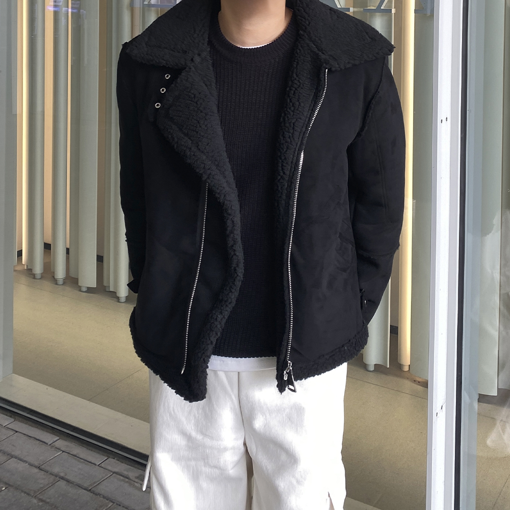 남자양털무스탕 남자무스탕자켓 이미지 4